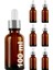 100 cc Amber Damlalık Metal Gümüş Sızdırmaz Kapaklı 100 ml Dropper Cam Serum Şişesi 6 Adet 1