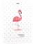 Magenta Flamingo Spiralli Plastik Kapak 80 Yaprak 19X26 Çizgili Defter Model-1 1