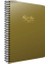 Metal Notes Gold Spiralli Plastik Kapak 80 Yaprak A4 Kareli Defter 1
