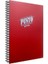Punto Spiralli Kırmızı Plastik Kapak 80 Yaprak A4 Çizgili Defter 1