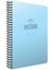 Pastoral Spiralli Mavi Plastik Kapak 72 Yaprak A4 Çizgisiz Defter 1