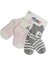 2'li Silikonlu Desenli Kız Bebek Çorabı 6-12 Ay BT-0357 1