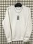 Oversize Sweatshirt Beyaz 3 Çizgili 1