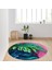Dijital Baskı Yıkanabilir Kaymaz Taban Yuvarlak Halı Rvg7021160 1