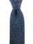 Lacivert Saks Mavi Desenli Slim Kravat 2