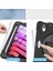 Apple iPad Mini 6. Nesil 2021 Kılıf Defender Tam Koruma Standlı Tablet Kılıfı Zırh Tank Kapak Siyah 3