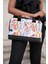 13'' 13.3'' Taban Korumalı, Omuz Askılı Desenli Macbook Çantası - Sirius Turuncu 4