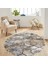 Dijital Baskı Yıkanabilir Kaymaz Taban Yuvarlak Halı Rvg7101160 1