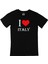 I Love Italy Siyah T-Shirt 1