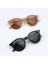 Ikili Set Unisex Güneş Gözlüğü Round Kemik 1