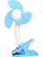 Taşınabilir Bebek Fan 360 Derece Klip Mini Fan (Blue Eva) 1