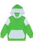 Çocuk Polar Sweatshirt Fıstık Yeşili, Beyaz Kapüşonlu, Kanguru Cepli Kız-Erkek Unisex 1-8 Yaş 1