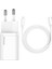Apple iPhone Uyumlu 12/ Pro/ Pro Max/mini Için Duvar Şarj Seti Type-C & Lighting 1m Kablolu Pd 20W 1