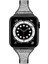 Elmas Encrusted Deri Kayış Watchband Için Elma Izle Serisi 7 45MM / 6 & Gd & 5 & 4 44MM / 3 & 2 & 1 42MM Siyah (Yurt Dışından) 2