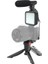 KIT-01LM Video Çekim Mikrofonlu LED Işıklı Taşınabilir Tripod Siyah (Yurt Dışından) 1
