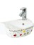 35X30 cm Desenli Çocuk Lavabosu Duvara Monte Lavabo CK035 1