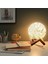 Çocuklar Için Gece Lambası LED Küre Rattan Top Lambası Katı Ahşap Tabanlı 5.9 Inç Kısılabilir (Yurt Dışından) 3