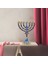 Hanuka Menorah Mücevherli Aksan ile Bejeweled Şamdanlar Mumluk Yeşil (Yurt Dışından) 4