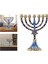 Hanuka Menorah Mücevherli Aksan ile Bejeweled Şamdanlar Mumluk Yeşil (Yurt Dışından) 5