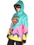 Supergirl Yaka Fermuarlı Snowboard & Kayak Montu SS7732 2