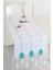 Beyaz Ajurlu Işlemeli Motifli 50 x 130 Cm. Runner 1