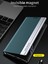 Xiaomi Redmi Note 11 Pro / Note 11 Pro+ Için Ince Flip Deri Manyetik Kılıf Kapaklı Siyah 2
