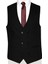 6 Drop Slim Fit Siyah Yelekli Düz Takım Elbise 3