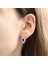 Effective Diamond Bereket Damlası Sentetik Safir Rose Renk Gümüş Küpe 1