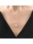 Effective Diamond Bereket Damlası Işıltılı Rose Renk Gümüş Kolye 1