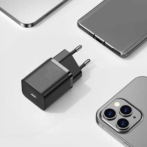 Baseus Apple iPhone Uyumlu 12 / Pro/ Pro Max/ Mini Type-C Şarj Cihazı Qc Hızlı Şarj 20W Super Si Qc 20W