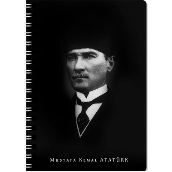 Keskin Color Atatürk Karton Kapak 80 Yaprak A6 Çizgili Not Defteri Model-3