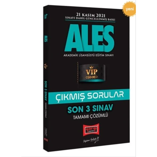 Yargı Yayınevi ALES Son 3 Sınav Tamamı Çözümlü Çıkmış Sorular