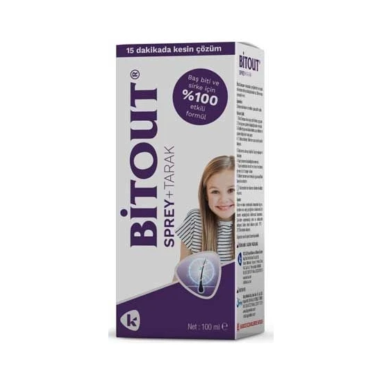 Bitout Spreyi 100 ml + Çelik Tarak