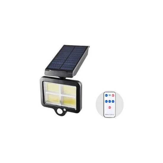 Silver Toss Solar Lamba 140 LED 4 Bölmeli Sensörlü Güneş Enerjili