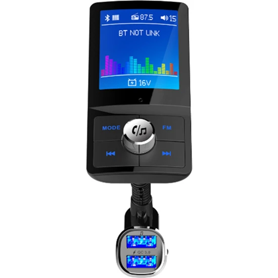 JunChang Dijital Ekranlı Araç Mp3 Bluetooth Çalar Araç Şarj Cihazı (Yurt Dışından)