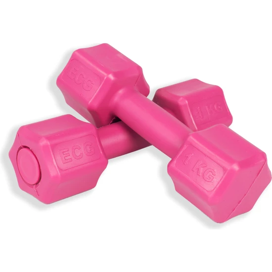 Ecgspor 1 kg Pembe Dambıl Seti 1 kg x 2 Toplam 2 kg Ağırlık Seti