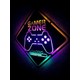 Dekor Hediyelik Gamer Zone LED Işıklı Tablo