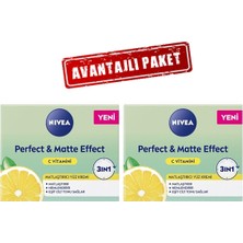 Nivea Perfect & Matte C Vitaminli Yüz Bakım Kremi 50 ml X2 Adet