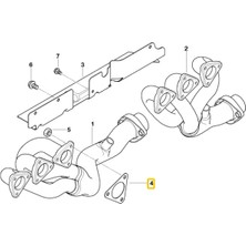 Heropar Bmw E46 Z3 ve Z4 S54 M Uyumlu Motor Egzoz Manifold Contası 11627830667