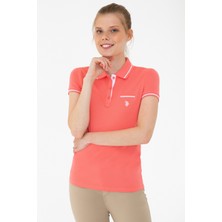 U.S. Polo Assn. Kadın Nar Çiçeği T-Shirt