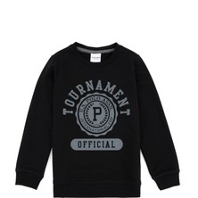U.S. Polo Assn. Erkek Çocuk Siyah Sweatshirt