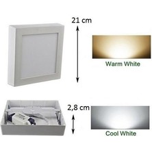 Cata 18W Sıva Üstü Kare LED Panel Armatür CT-5234 Beyaz Işık