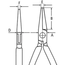 Knipex 35 11 115 Elektronikçi Kargaburun Pensesi