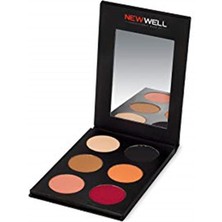 New Well Porcelaın Make Up 6 Pcs. Eyeshadow Palette 52 Göz Farı