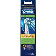 Oral-B Diş Fırçası Yedek Başlığı Cross Action 4 Adet Manuel Diş Fırçası