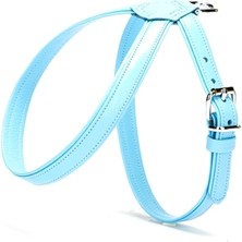 Doggie Flotter El Yapımı Deri Köpek Göğüs Tasması M 1,2 x 25 -35 cm Beyaz