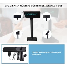 Inter Vfd 2 Satır Müşteri Göstergesi Ayaklı + USB