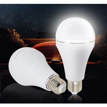 Alkılıç E27 9w şarjlı led beyaz ampul