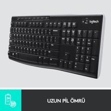 Logitech K270 Tam Boyutlu Kablosuz Türkçe Klavye - Siyah