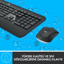 Logitech MK540 ADVANCED Kablosuz Türkçe Klavye Mouse Seti - Siyah